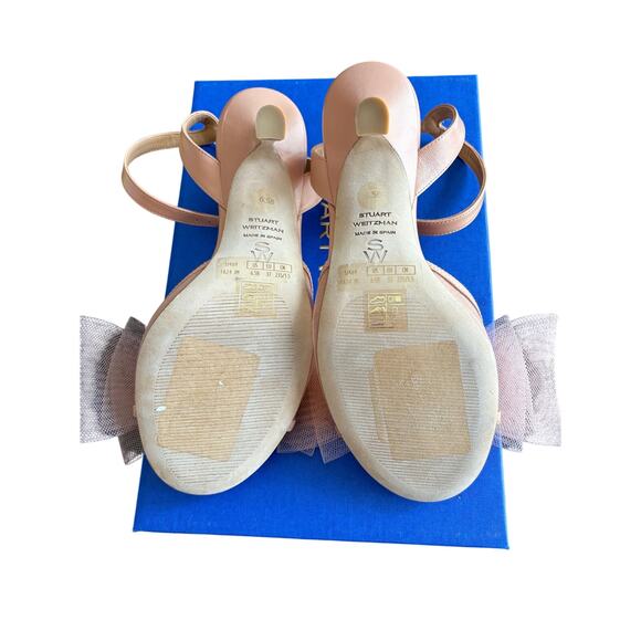 Stuart Weitzman blushing bow 75 cm ginger 37/6.5 pink blush - Picture 14 of 16